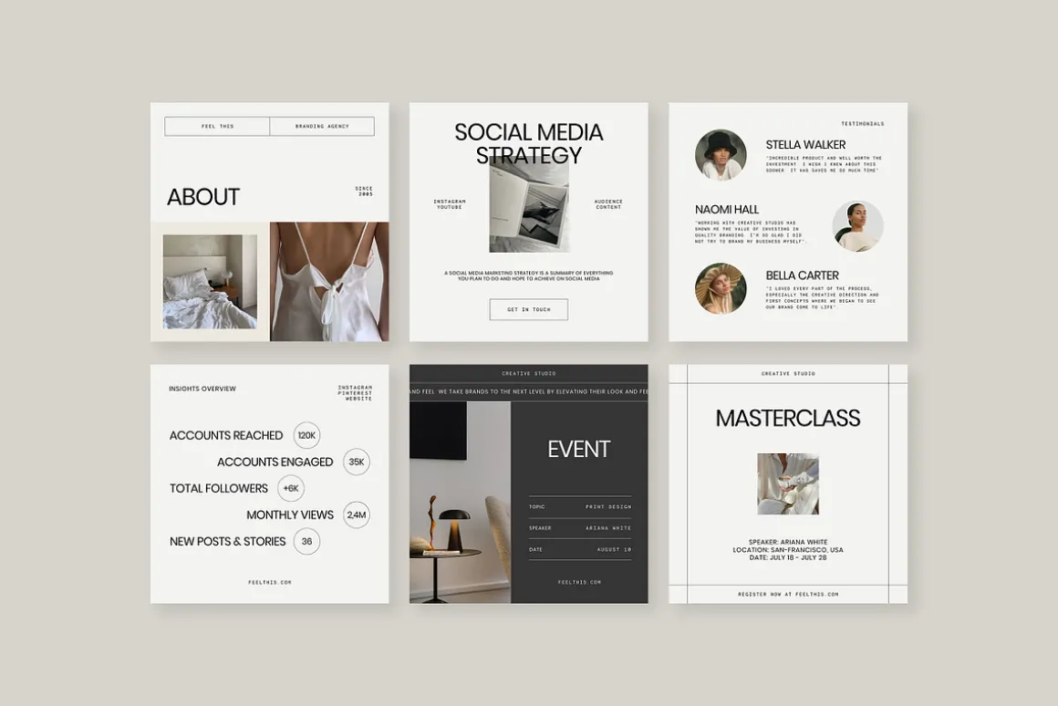Amour Social Media Pack Canva PS