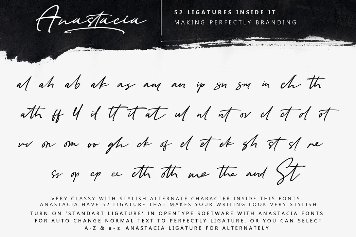 Anastacia Signature Font