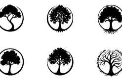 Ancient Tree Spirit Vector Set