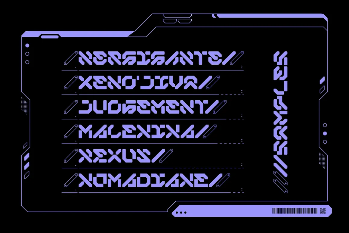 ANERO MECHA Typeface