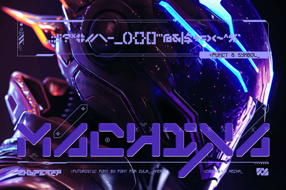ANERO MECHA Typeface