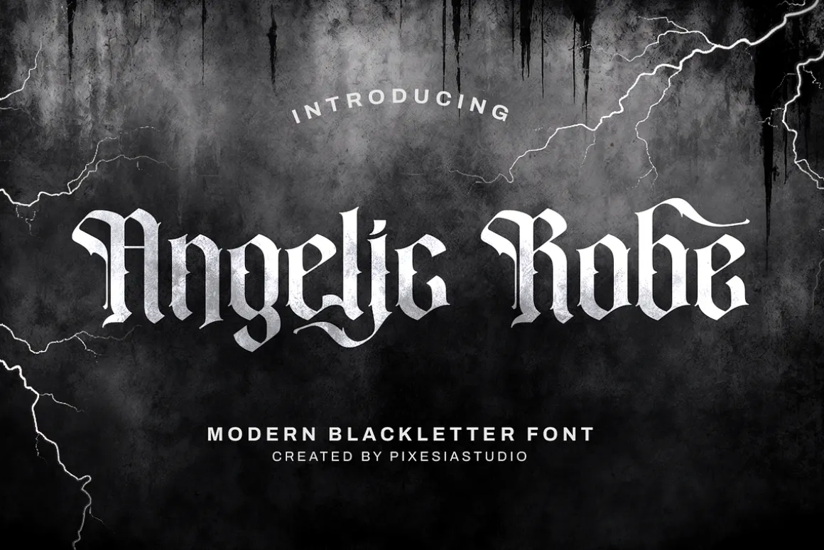 Angelic Robe - Blackletter Font