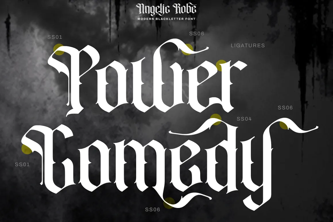 Angelic Robe - Blackletter Font