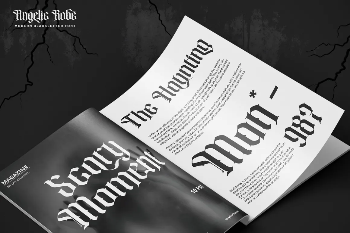 Angelic Robe - Blackletter Font
