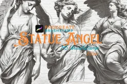 145 Angel Statues brushstamp