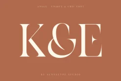 angle - unique & chic font