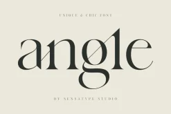 angle - unique & chic font