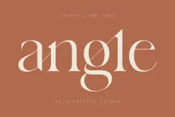 angle - unique & chic font