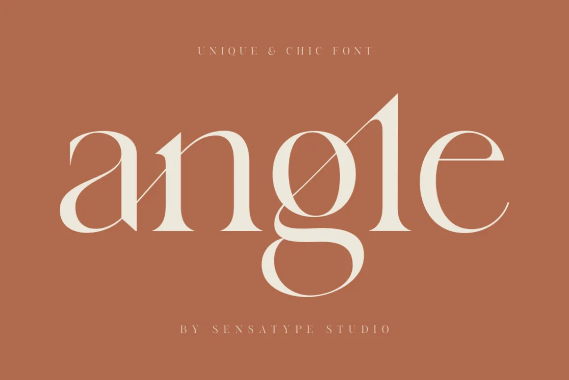 angle - unique & chic font