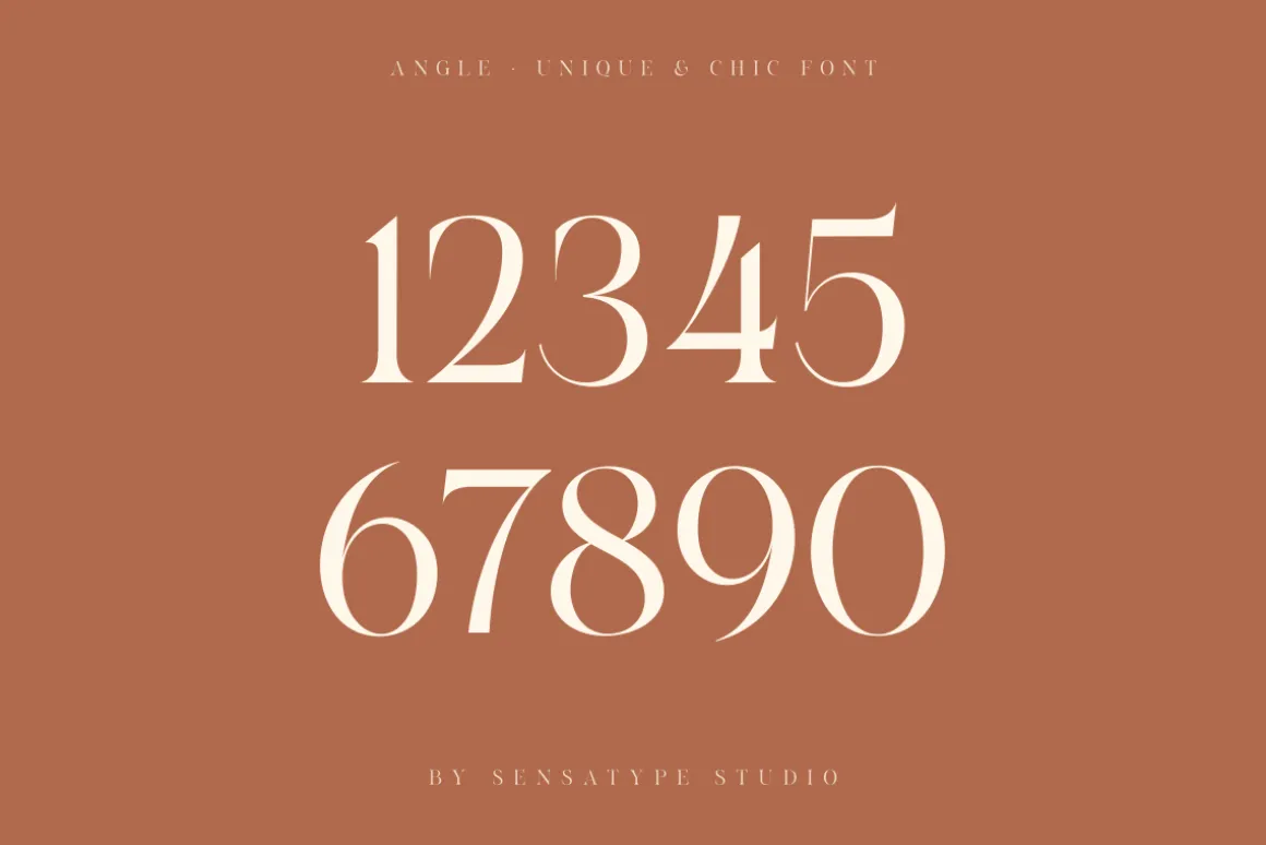 angle - unique & chic font