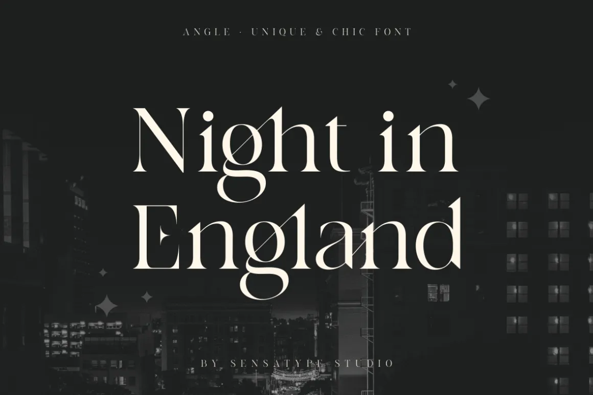 angle - unique & chic font