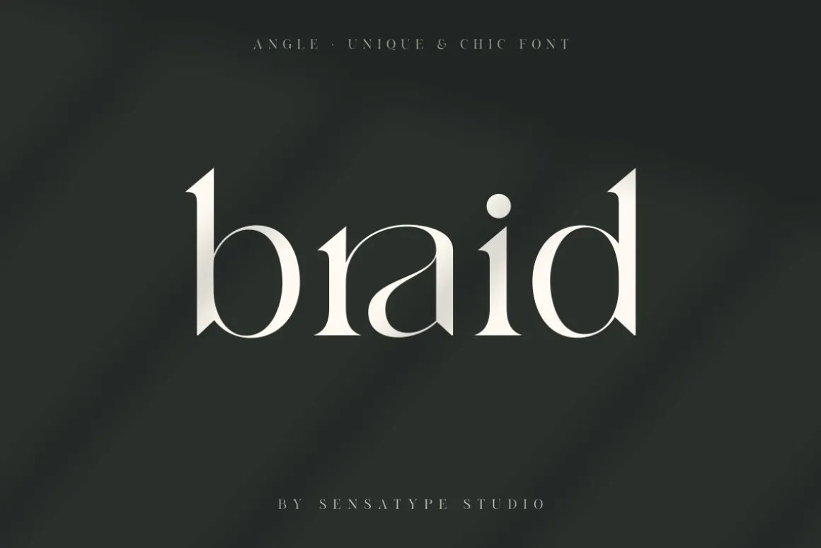 angle - unique & chic font