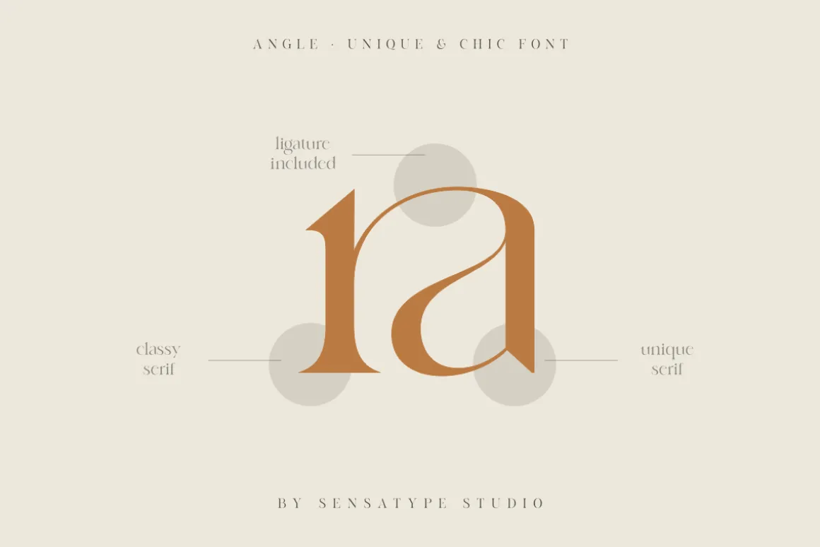 angle - unique & chic font