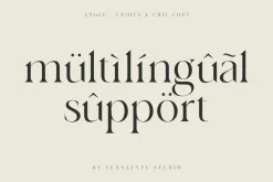 angle - unique & chic font