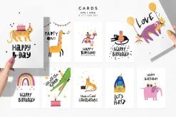 Animal Alphabet. Clipart & Pattern