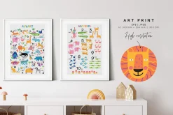 Animal Alphabet. Clipart & Pattern