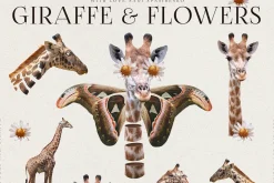 Animals & Flowers Collage