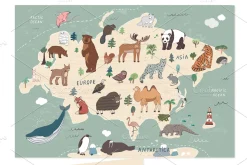 Animals World Map2
