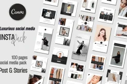 100 Animated Canva Instagram Pack