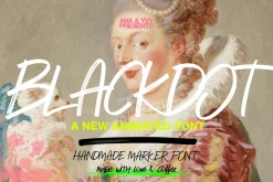 Animated Marker Font - BLACKDOT