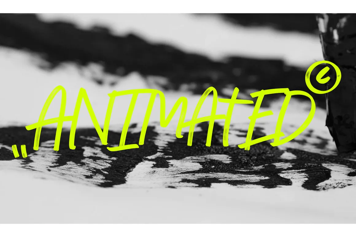Animated Marker Font - BLACKDOT