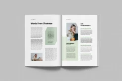Annual Report | MS Word & Indesign