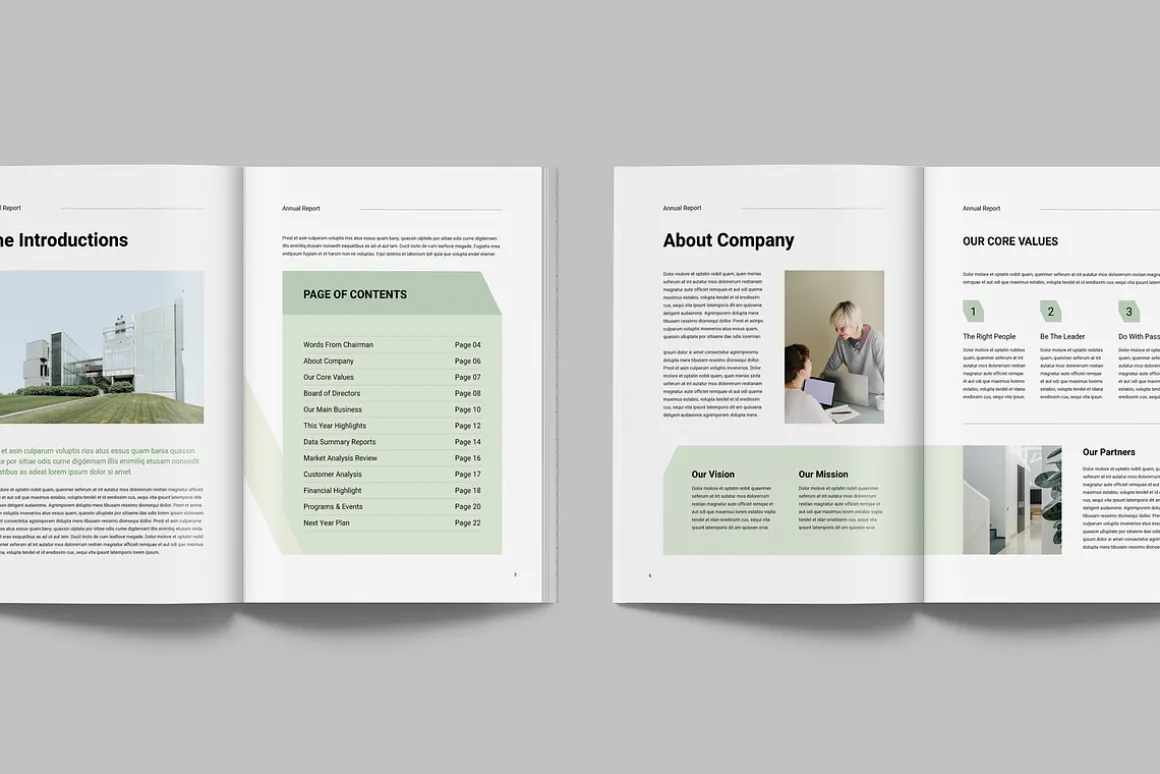 Annual Report | MS Word & Indesign