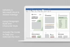 Annual Report | MS Word & Indesign