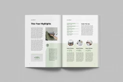 Annual Report | MS Word & Indesign