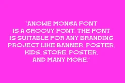 Anowe Monga - Groovy Font