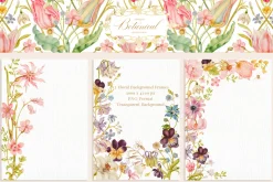 Antique Botanical Floral Collection