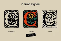 Antoine Medieval drop caps font