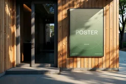 A4 Outdoor Poster Mockup