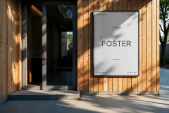 A4 Outdoor Poster Mockup