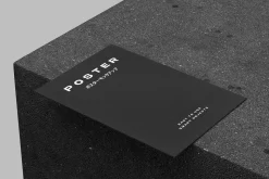 A5 Paper Mockup On Stone