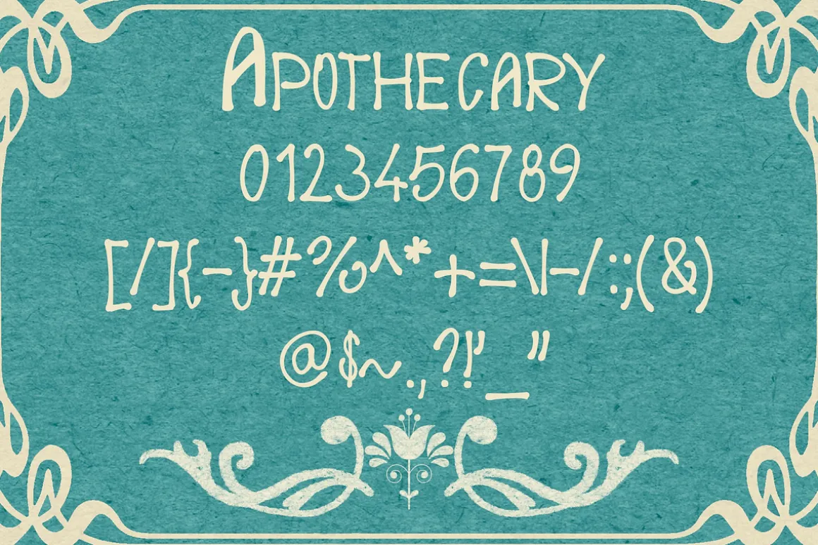 APOTHECARY POTION font