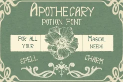 APOTHECARY POTION font