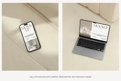 Apple Mockups | iPhone & MacBook Air