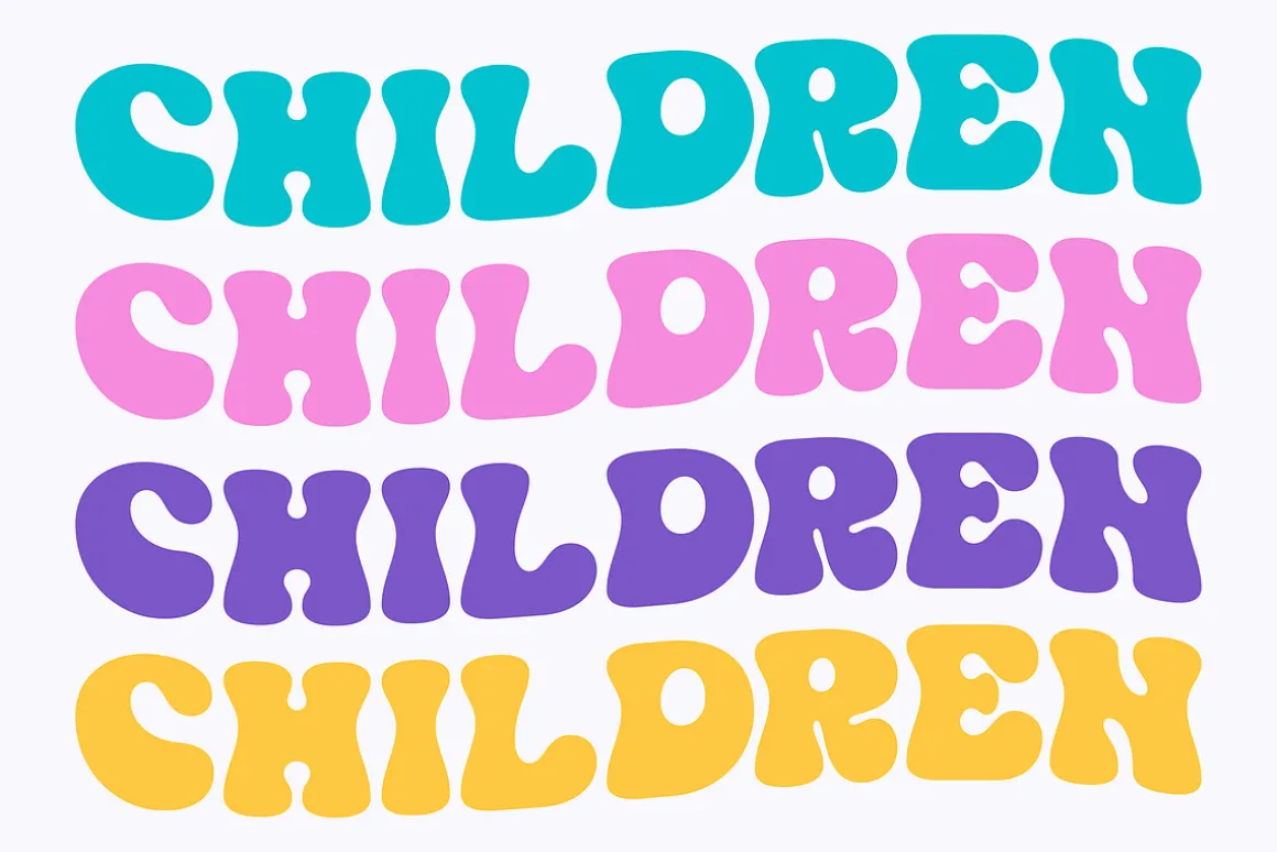 Apple Peach | Playful bubble Font