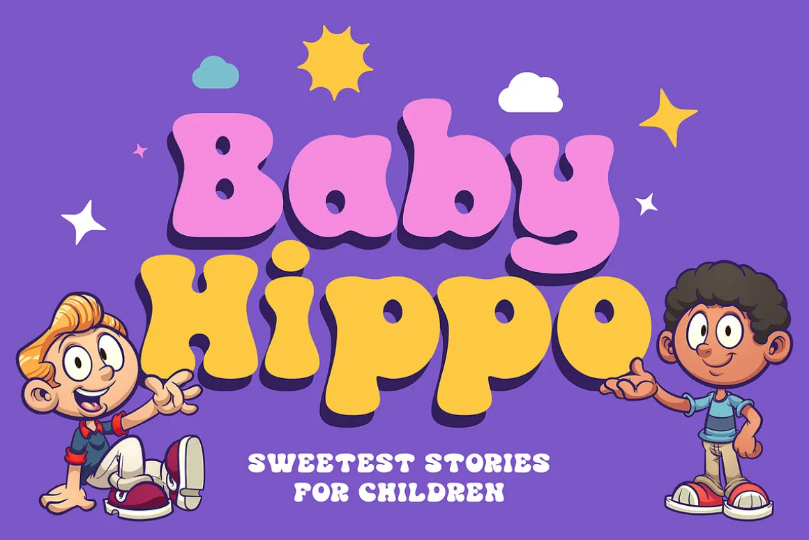 Apple Peach | Playful bubble Font