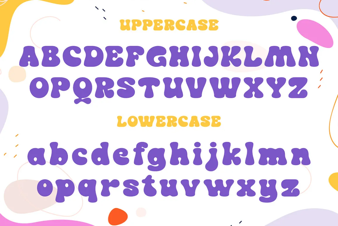 Apple Peach | Playful bubble Font
