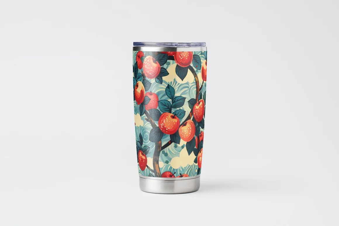 10 Apple Seamless Patterns