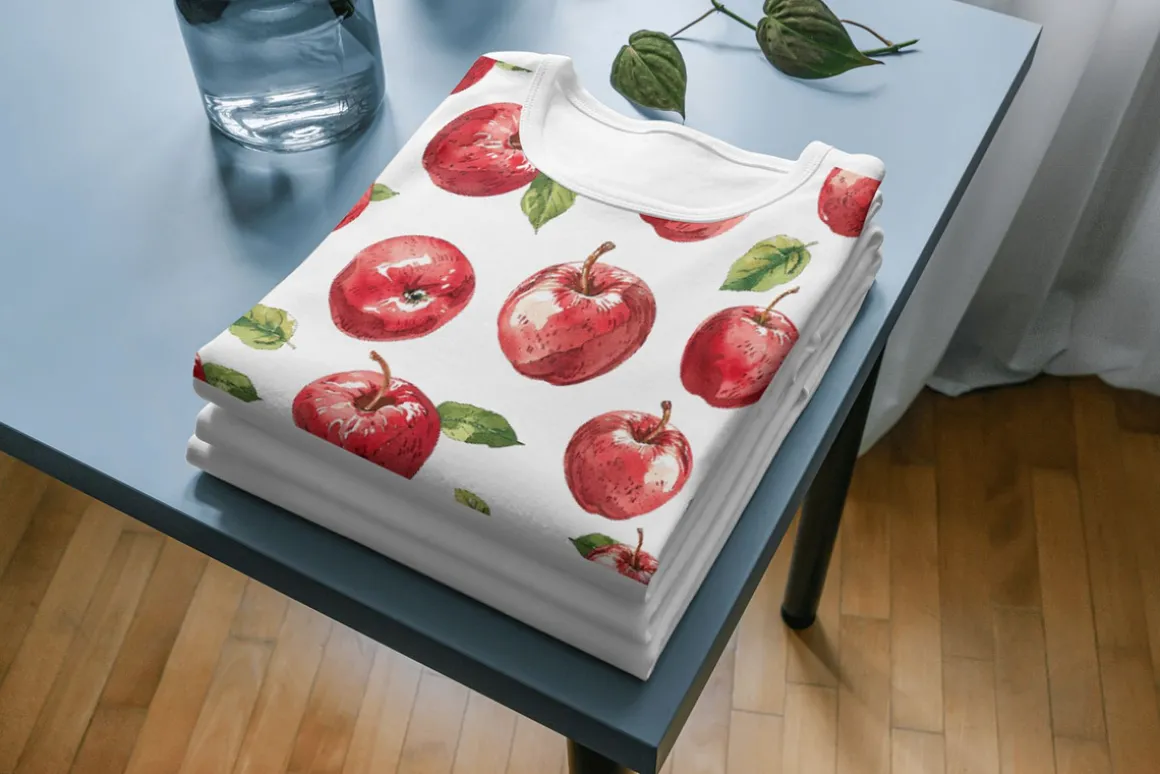 10 Apple Seamless Patterns