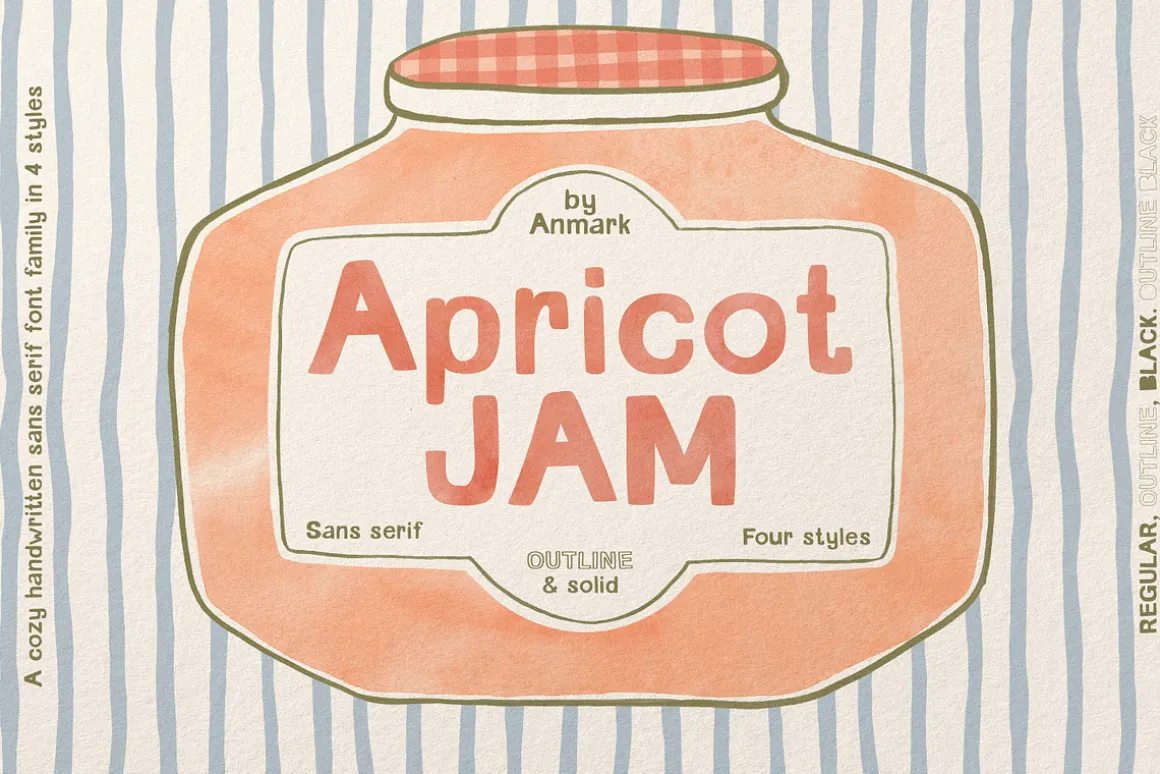 Apricot Jam | Handwritten Sans Serif