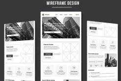 Architecture Wireframe Landing Page