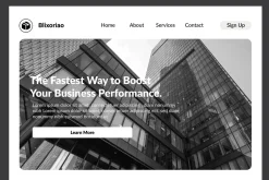 Architecture Wireframe Landing Page