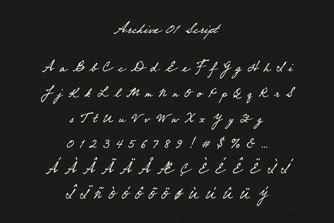 Archive 01 - Editorial Font Duo