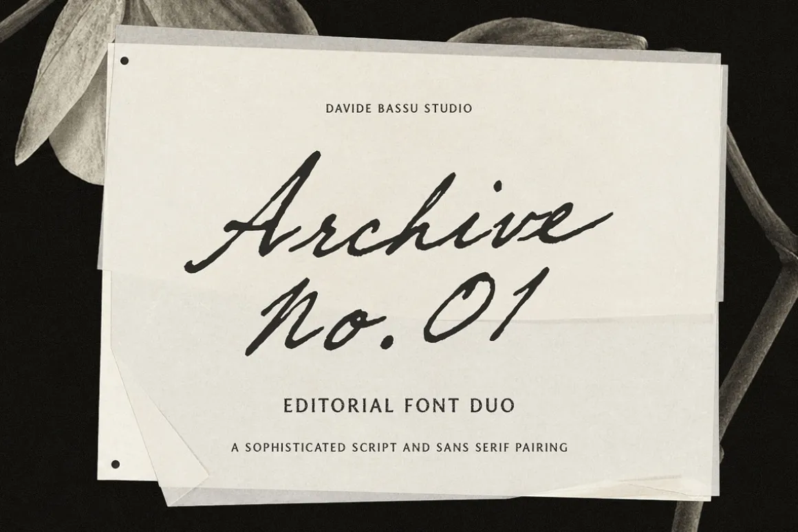 Archive 01 - Editorial Font Duo