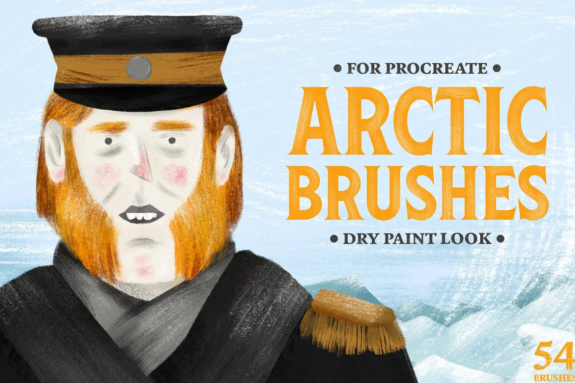 Arctic Dry Brushes for Procreate