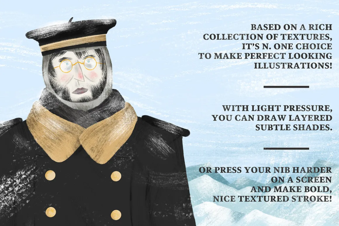 Arctic Dry Brushes for Procreate